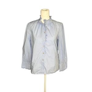 REBECCA Taylor Light Blue Blouse Size 2